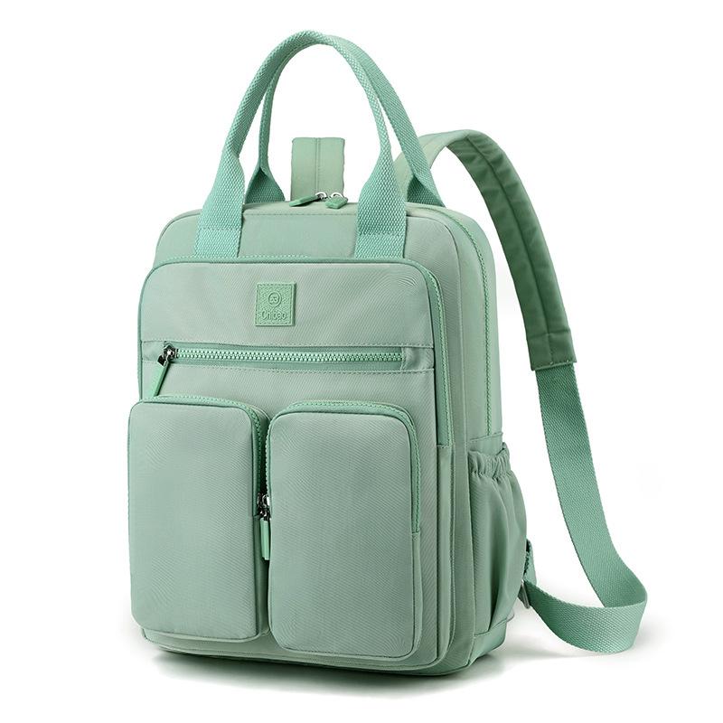 Новый качественный женский рюкзак, износостойкий, износостойкий, портативный, наплечный, нейлоновый, дорожный рюкзак светло-зеленый